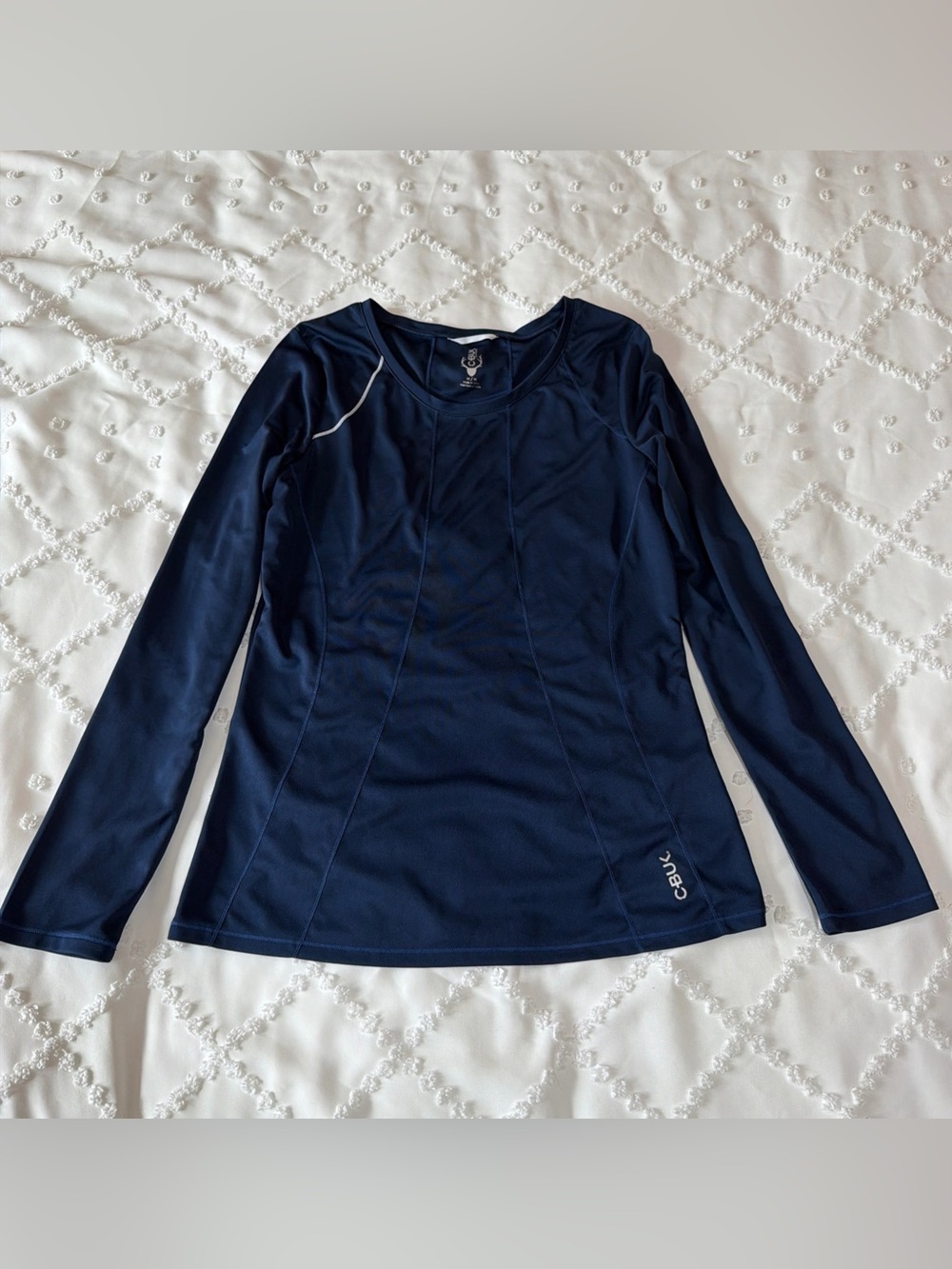 Cutter & Buck Shirt Women’s M Navy Blue Golf Long Sleeve Tech Crewneck Shirt